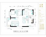 简约风格三居室房子装修平面户型图赏析