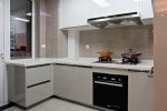 140平米现代风格转角厨房室内装修设计
