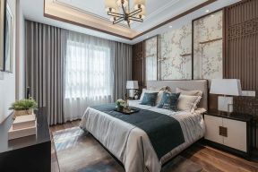 2020卧室窗帘图片欣赏 中式风格卧室装修图片