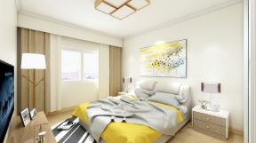 华源上海城100平北欧风格卧室床头柜设计效果图