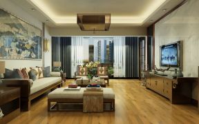  2020东南亚风格客厅设计图 东南亚风格客厅 2020东南亚风格客厅家具摆放图片