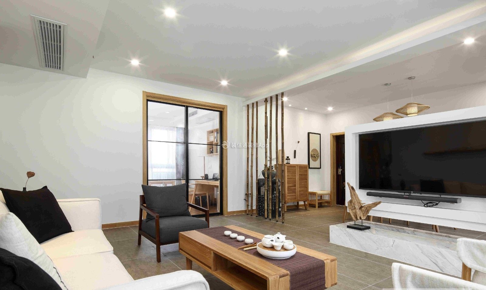 最新140平米日式三居客厅装修设计效果图