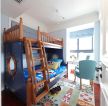 高尔夫鑫城简约美式儿童房高低床设计效果图
