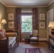 美式复古风格家庭室内沙发床装饰设计图片