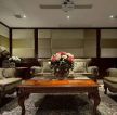 美式复古风格客厅沙发摆放装饰设计效果图大全
