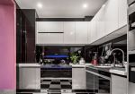 西景瑞140平法式风格厨房转角橱柜设计装修图