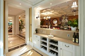 西景瑞欧式风格别墅室内酒柜设计装修图