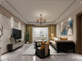 中正锦城现代139平米三居客厅沙发装修设计效果图欣赏