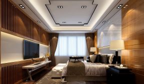 最新151平米现代三居卧室灯具装修设计效果图