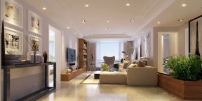 最新126平米三居欧式客厅沙发装修设计效果图