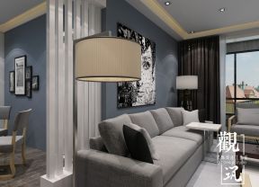 国力三期165平米现代三居客厅沙发装修设计效果图