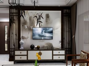 玉泉苑150平米三居中式电视背景墙装修设计效果图欣赏