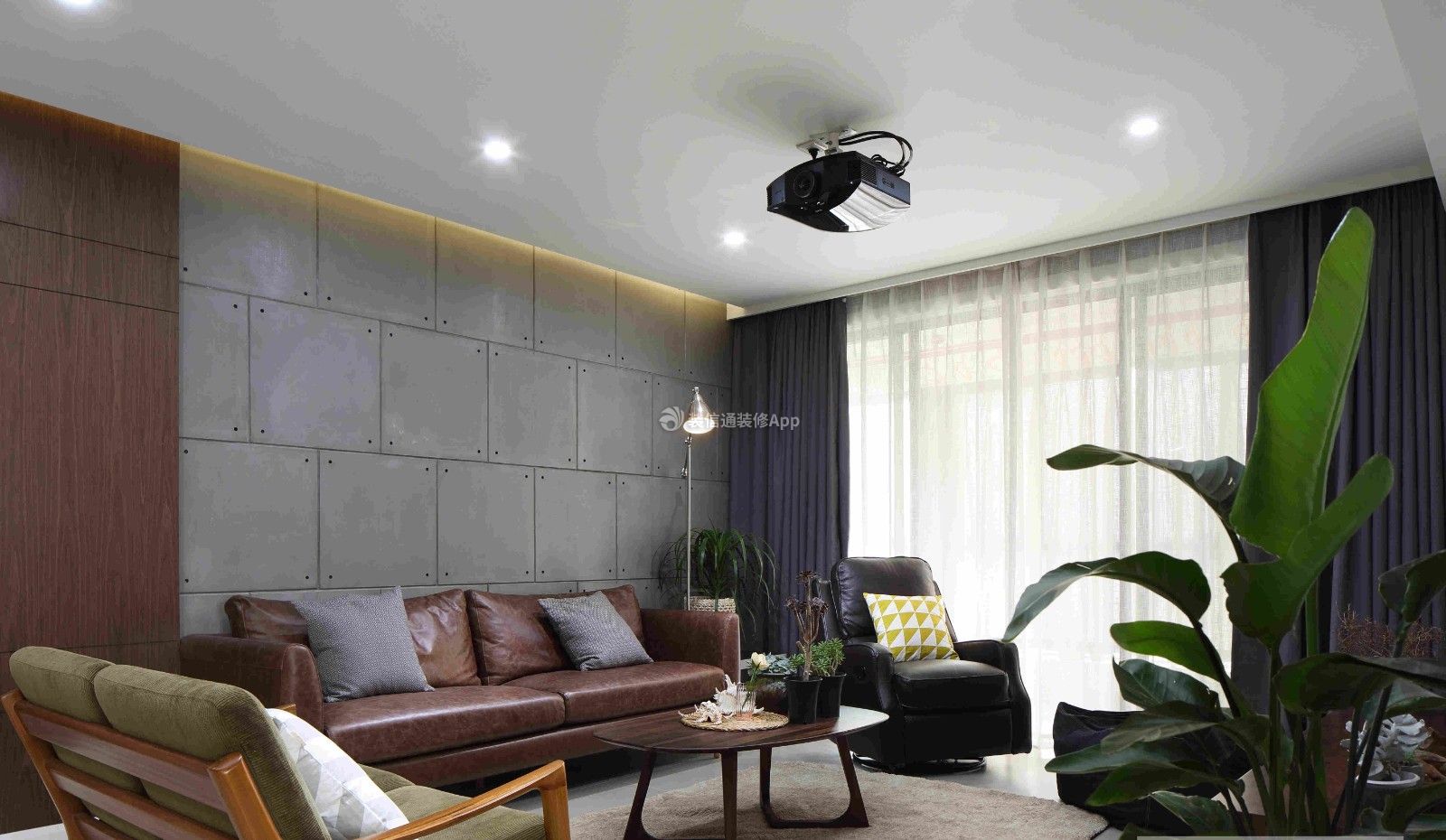 现代风格三居客厅沙发背景墙装修设计效果图
