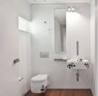 极简风格小型卫生间室内木地板设计图片 