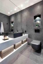 现代公寓小型卫生间设计装潢效果图