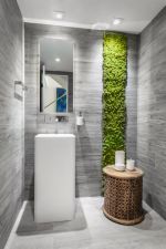 小型卫生间室内植物墙装修设计图一览