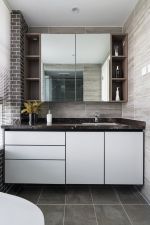 143平方现代风格卫生间洗手台装潢设计图片一览