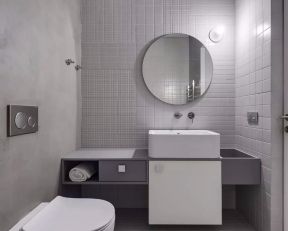 小型卫生间创意洗手台设计效果图片