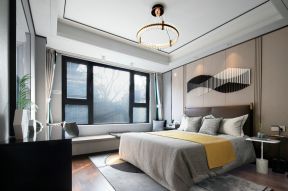  2020新中式卧室床效果图 2020新中式卧室家装效果图 新中式卧室设计图片