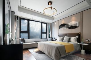 新中式风格房屋卧室飘窗窗台设计图片大全