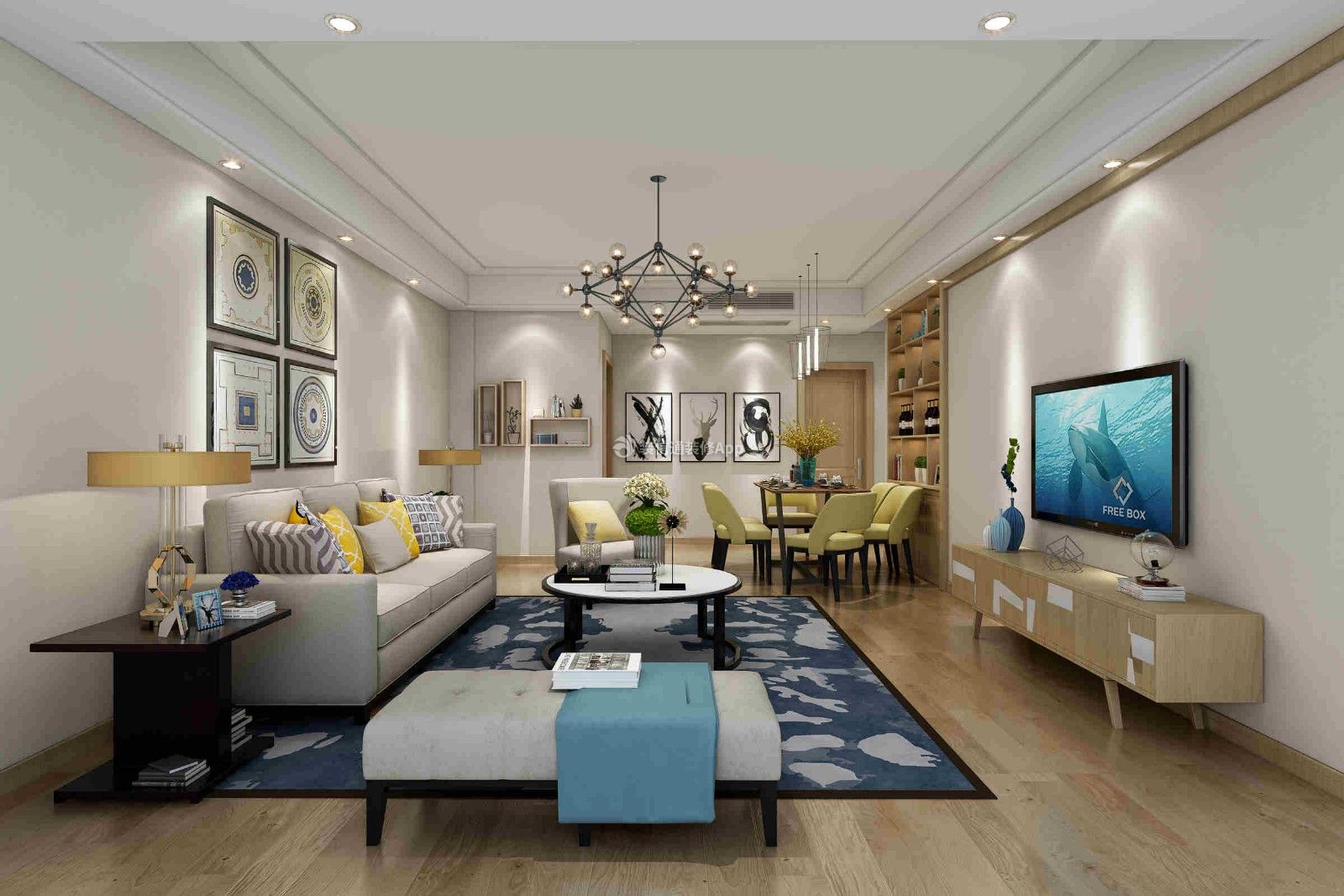 2020现代风格客厅设计效果图 现代风格客厅沙发背景墙