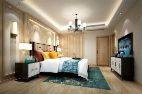 丽雅龙城165平米中式三居卧室装修设计效果图