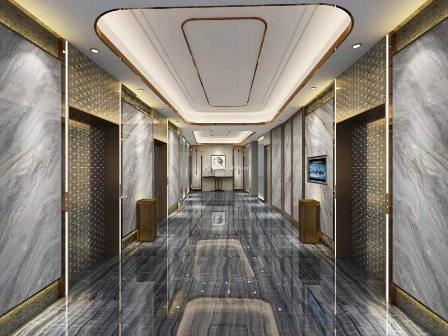 圣名國際大酒店走廊吊頂裝修圖片賞析2023