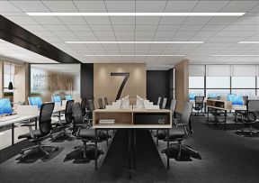 2023中式300平米办公室办公区装修设计效果图欣赏