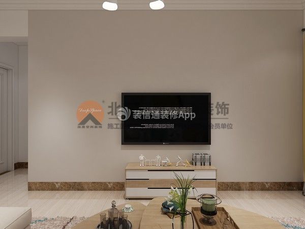 和世新都現(xiàn)代風(fēng)格客廳簡(jiǎn)約電視墻簡(jiǎn)單設(shè)計(jì)圖片