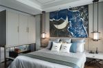136平新中式风格家庭卧室床头灯具设计图