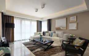 航天御苑现代150平米三居客厅沙发装修设计效果图欣赏