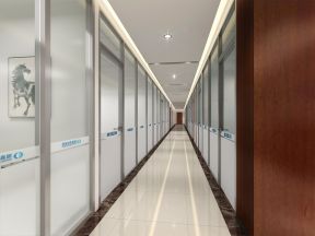 长走廊吊顶效果图 办公室走廊装修效果图 办公室走廊布置