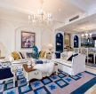 中虹国际地中海风格客厅地毯装修装饰效果图片