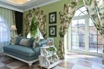 360平地中海风格别墅室内窗帘装修图片一览