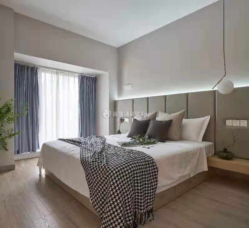 新华苑北欧风格房子卧室床头吊灯设计图一览