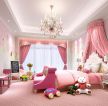 1200平现代风格别墅儿童房粉色装修设计图