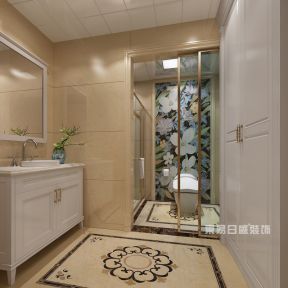 京武浪琴山200㎡欧式风格三居室卫生间装修效果图