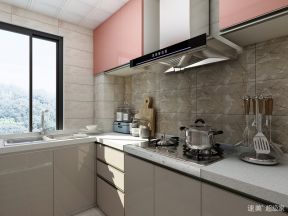 中海锦江城现代简约110平三居室厨房装修案例