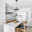 北欧风格家庭厨房吧台设计装饰效果图片赏析