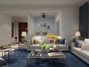 2020客厅玻璃茶几图片大全 现代简约客厅地毯