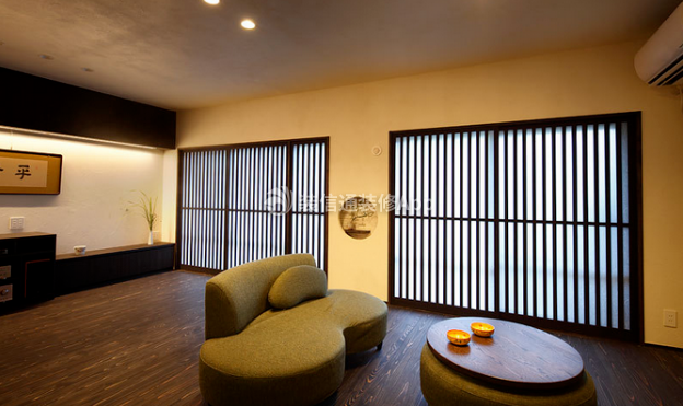 2023金水湾105平米现代沙发背景墙装修设计效果图欣赏