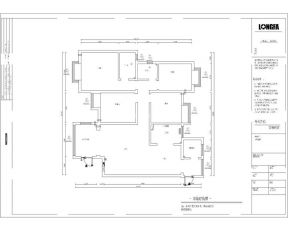 蔚蓝观园170平米现代四居装修平面图