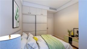 孔雀城115平米三居现代卧室衣柜装修设计效果图欣赏