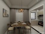 紫薇东进现代简约125平三居室餐厅装修案例
