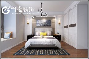 2020现代简约风格卧室家装图 2020大地色系现代简约风格卧室效果图 