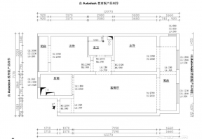 潤園景著現代中式風格房子裝修平面效果圖