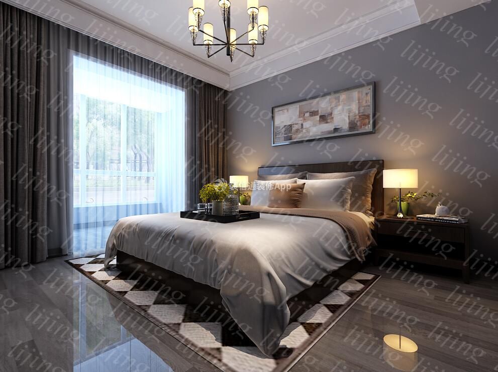 雅居乐御宾府248平米法式卧室装修设计效果图欣赏