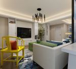 中海紫御华府现代三居室客厅电视柜设计造型图2023