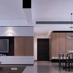 银泰红城175㎡四居室现代客厅过道装修效果图