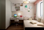 100平方地中海风格儿童卧室书房设计图一览